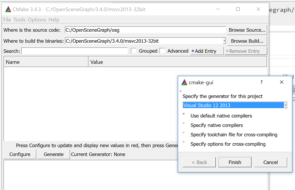 CMake OSG